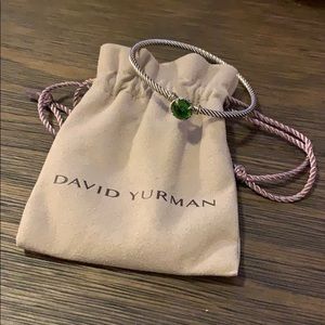 David Yurman green stone bracelet